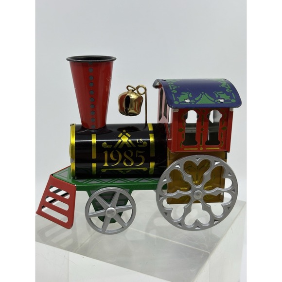 Hallmark Keepsake Ornament "TIN LOCOMOTIVE" 1985 Collector's Series #4 - Picture 2 of 4